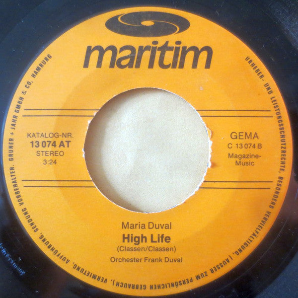 Maria Duval : Schnee Fällt Auf Die Welt / High Life (7", Single)