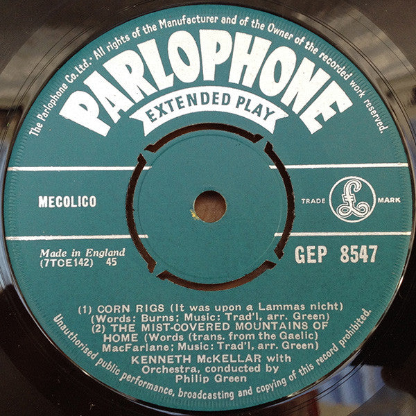 Kenneth McKellar : Scotland's Favourite Singer (No. 2) (7", EP)