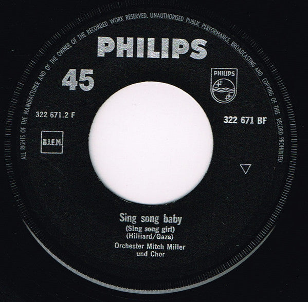 Mitch Miller And His Orchestra And Chorus : Mitch Miller's Pfeif-Marsch / Sing Song Baby (7", Single)