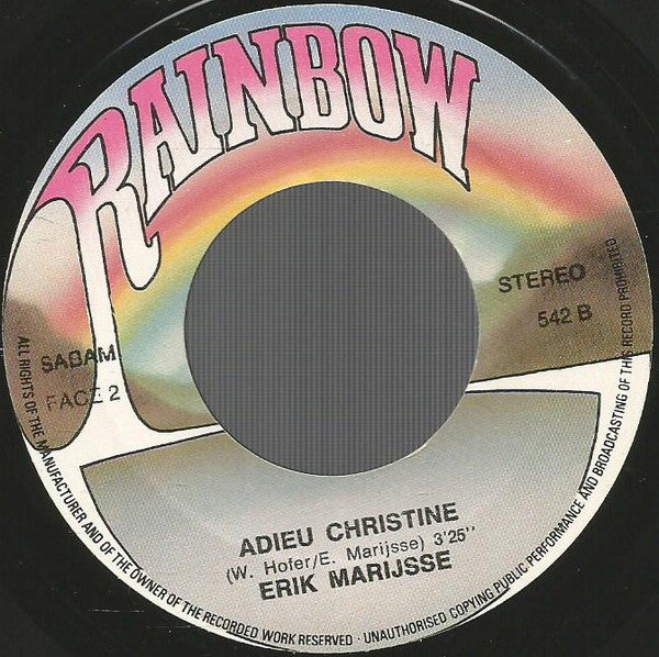 Erik Marijsse : Ik Ben Geen Superster (7", Single, RE)