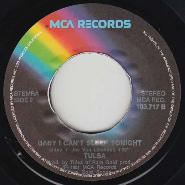 Tulsa (3) : Can I See You Tonight (7", Single)