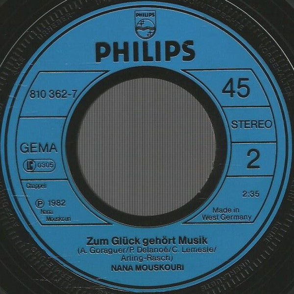 Nana Mouskouri : Dein Zweiter Frühling (Some Broken Hearts Never Mend) (7", Single)