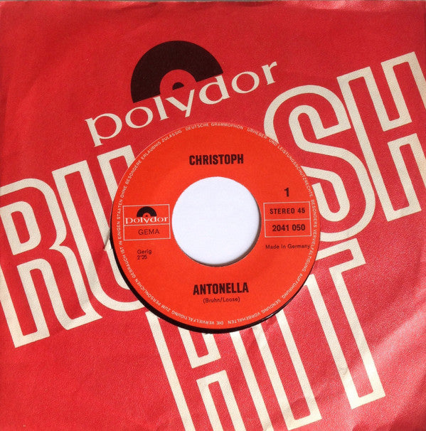 Christoph (43) : Antonella (7")