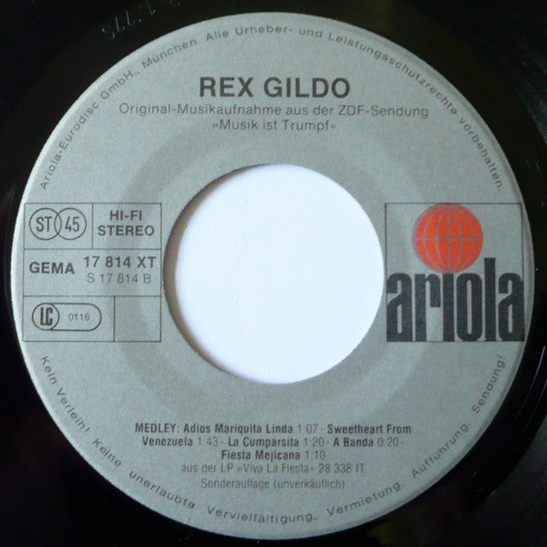 Rex Gildo : Viva La Festa - Rex Gildo In Südamerika (7", Single, Ltd)