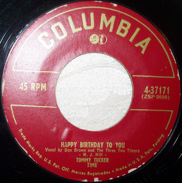 Tommy Tucker And His Orchestra : Auld Lang Syne / Happy Birthday To You (7")