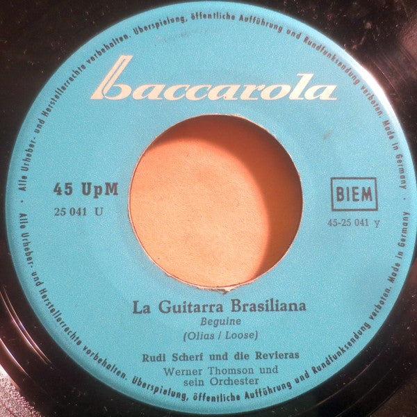 Andreas Werner (3) Und Die Rivieras / Rudi Scherf Und Die Rivieras : Weit Ist Der Weg / La Guitarra Brasiliana (7", Single)