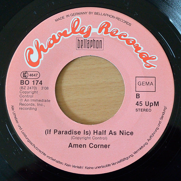Amen Corner : Bend Me Shape Me / (If Paradise Is) Half As Nice (7", Single)