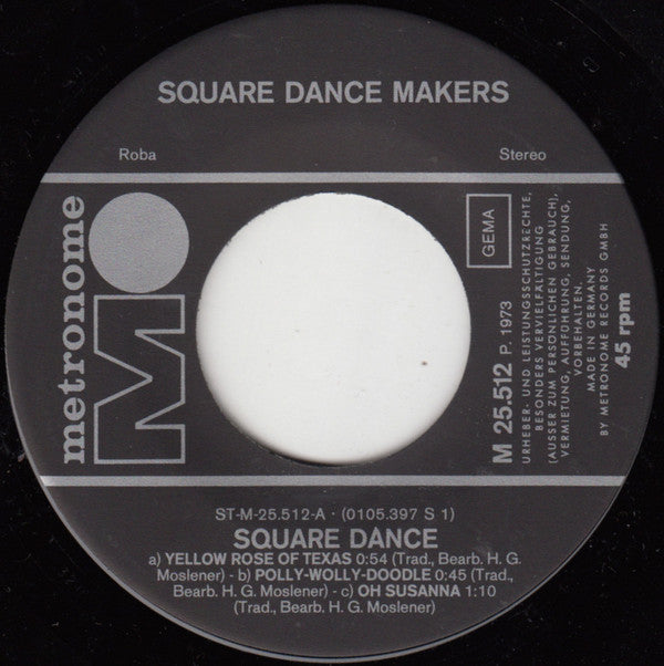 Square Dance Makers : Square Dance (7", Single)