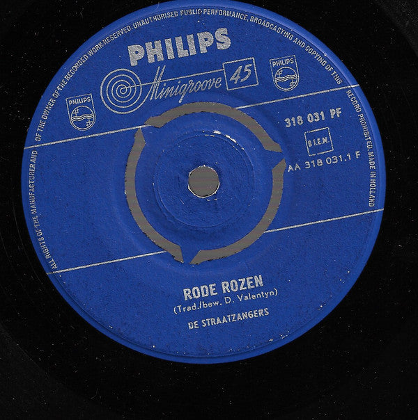 De Straatzangers : Rode Rozen (7", Single)