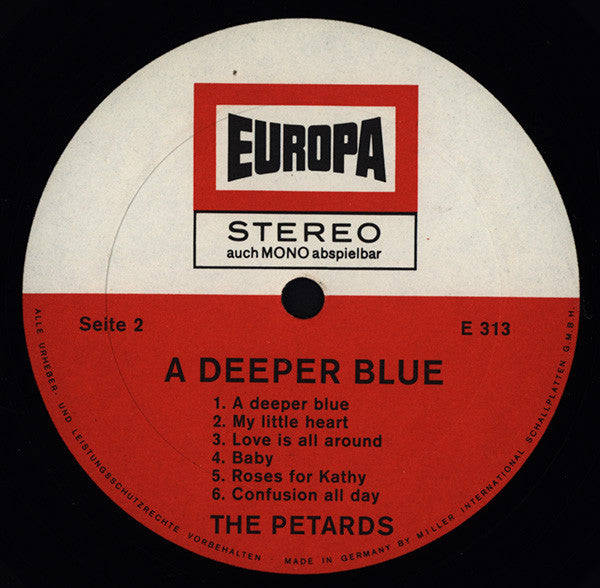 The Petards : A Deeper Blue (LP, Album, RE)