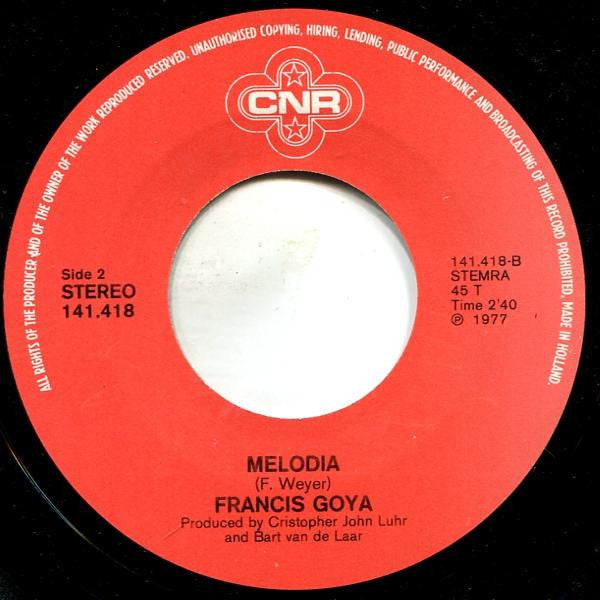 Francis Goya : Gipsy Wedding (7", Single)