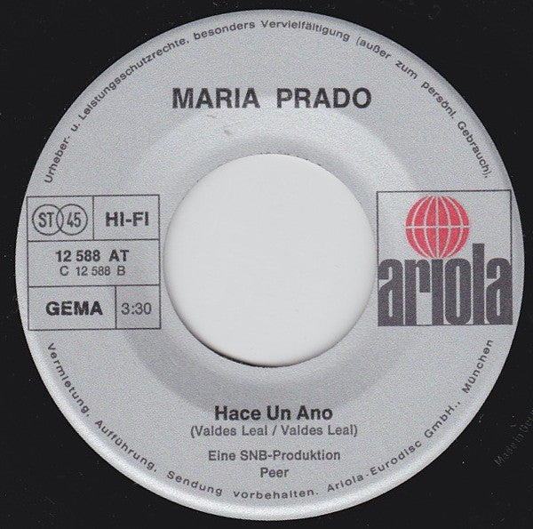 Maria Prado : Palo Bonito (7", Single)