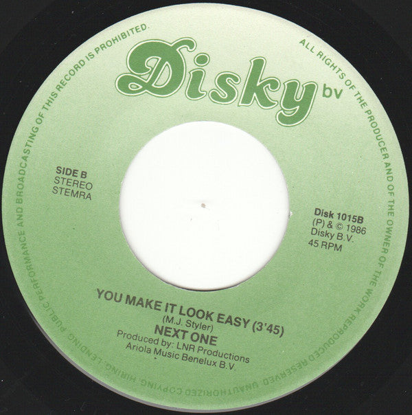 Next One : Don't Know Where To Turn (7", Single)