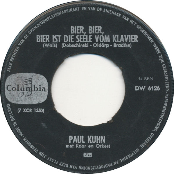 Paul Kuhn : Es Gibt Kein Bier Auf Hawaii (7")