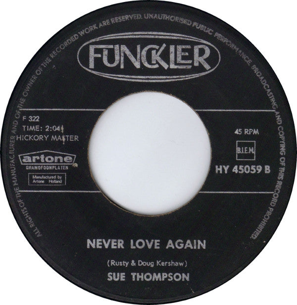 Sue Thompson : Norman / Never Love Again (7", Single)