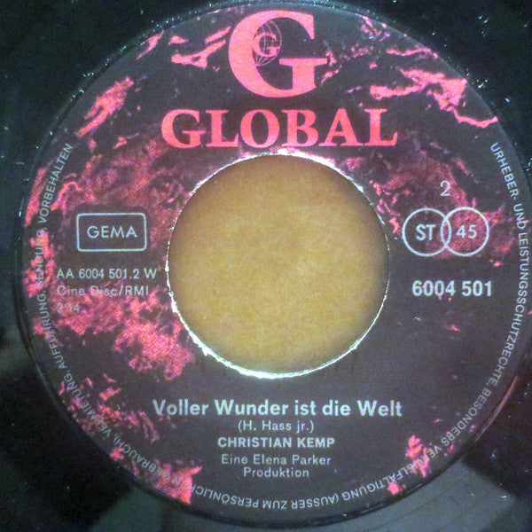 Christian Kemp : Tee Mit Rum (7", Single)