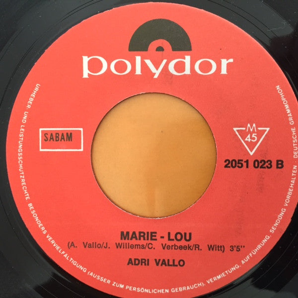 Adri Vallo : Mijn Kind (7", Single)