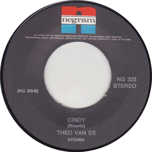 Theo van Es : Hello My Love (7", Single)