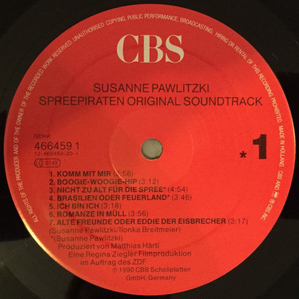 Susanne Pawlitzki : Spreepiraten - Original-Soundtrack (LP, Album)