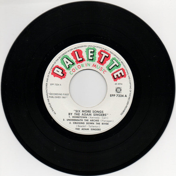 The Adam Singers : Six More Songs (7", EP)