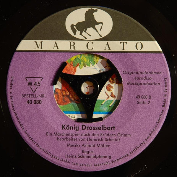 Gebrüder Grimm : König Drosselbart (7", Single, Mono)
