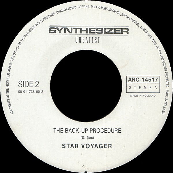 Star Voyager : Synthétiseur - Croisière Intergalactique (7", Single, P/Mixed)