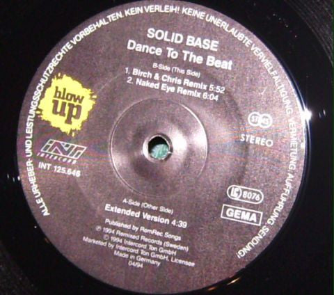 Solid Base : Dance To The Beat (12")