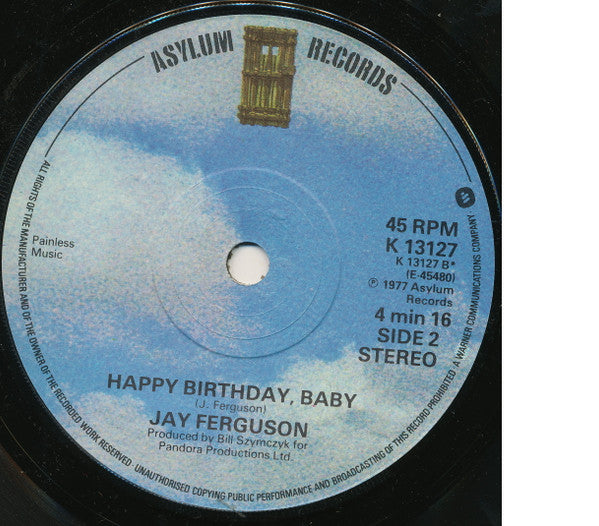 Jay Ferguson : Losing Control (7", Single)