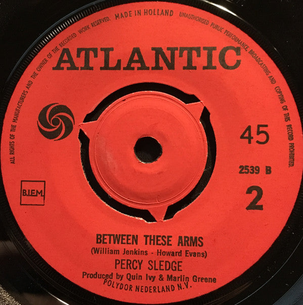 Percy Sledge : Sudden Stop (7", Single)