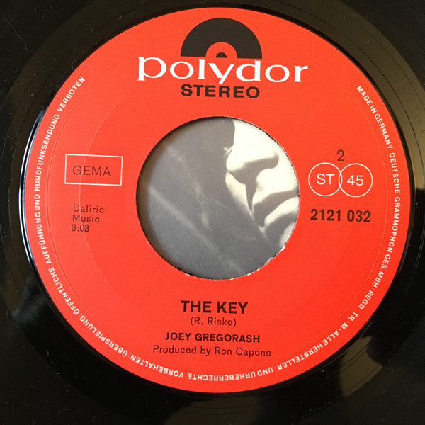 Joey Gregorash : Jodie / The Key (7", Single)