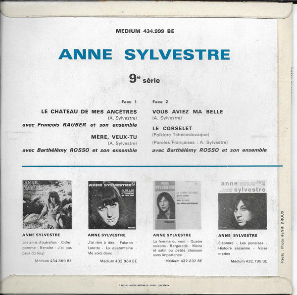 Anne Sylvestre : Le Château De Mes Ancêtres (7", EP)