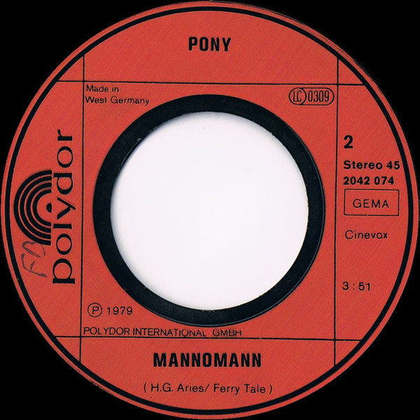 Manuel (9) & Pony (3) : Das Lied Von Manuel (7", Single, Inj)