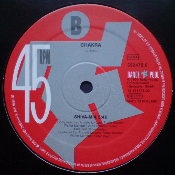 Chakra (5) : Paradise (12")