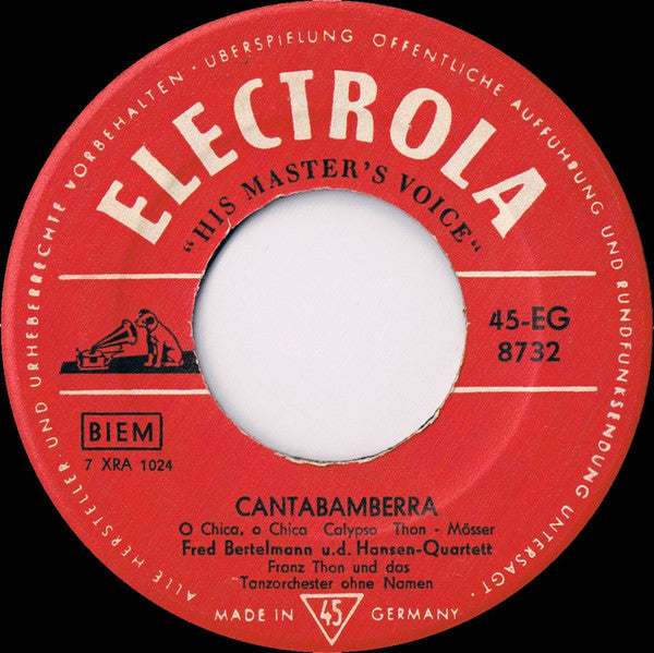 Fred Bertelmann : Der Lachende Vagabund (7")