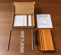 NOW PLAYING LED Vinyl Display – Houten LP Standaard met Verlichting!