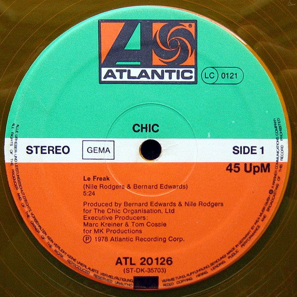 Chic : Le Freak (12", Maxi, Ltd, Ora)
