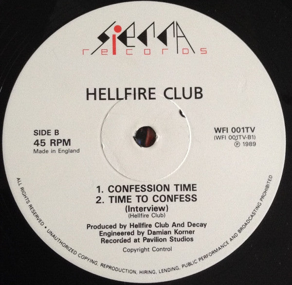 Hellfire Club : Heaven Can Wait  (12")
