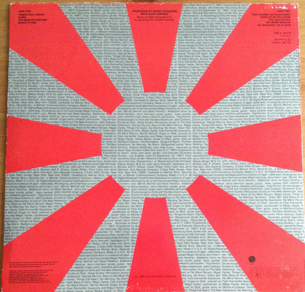 Jerry Harrison : The Red And The Black (LP, Album)