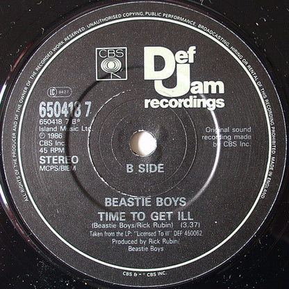 Beastie Boys : Fight For Your Right (7", Single)