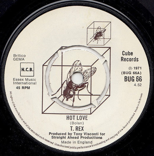 T. Rex : Hot Love / Get It On (7", Single, 4 P)