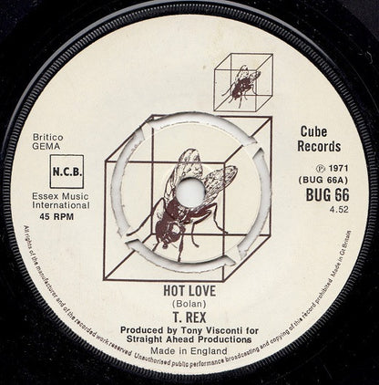 T. Rex : Hot Love / Get It On (7", Single, 4 P)