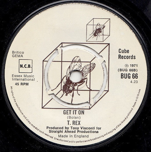 T. Rex : Hot Love / Get It On (7", Single, 4 P)