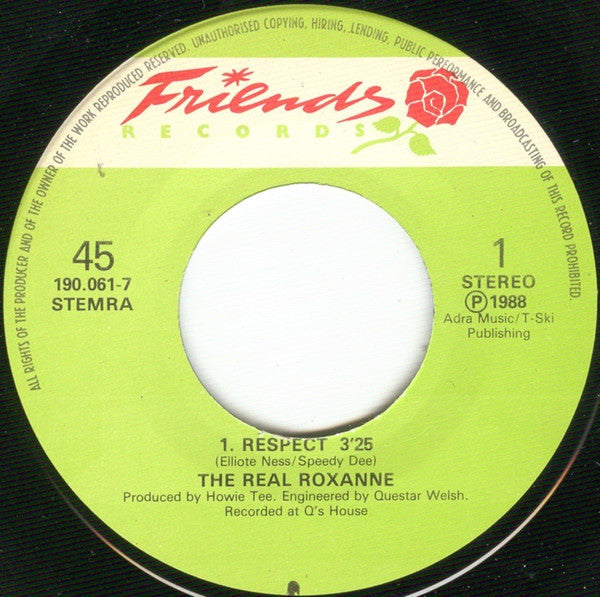 The Real Roxanne : Respect (7", Single)