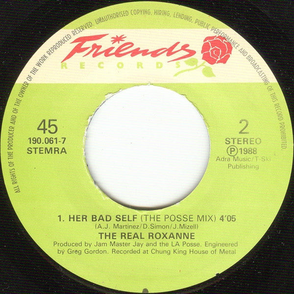 The Real Roxanne : Respect (7", Single)