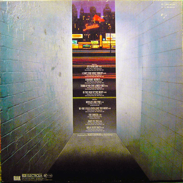 Smokie : Bright Lights & Back Alleys (LP, Album)
