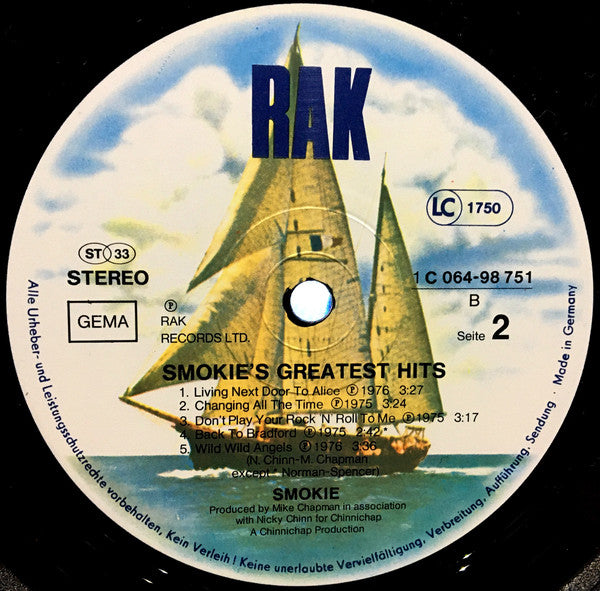 Smokie : Greatest Hits (LP, Comp)