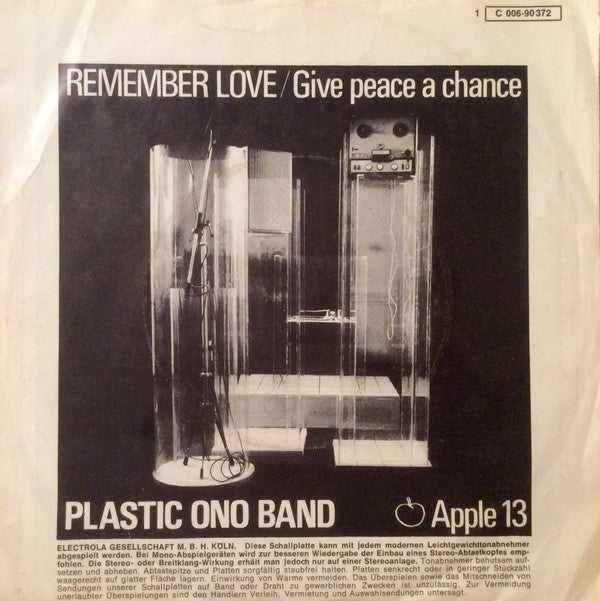 Plastic Ono Band* : Give Peace A Chance (7", Single)