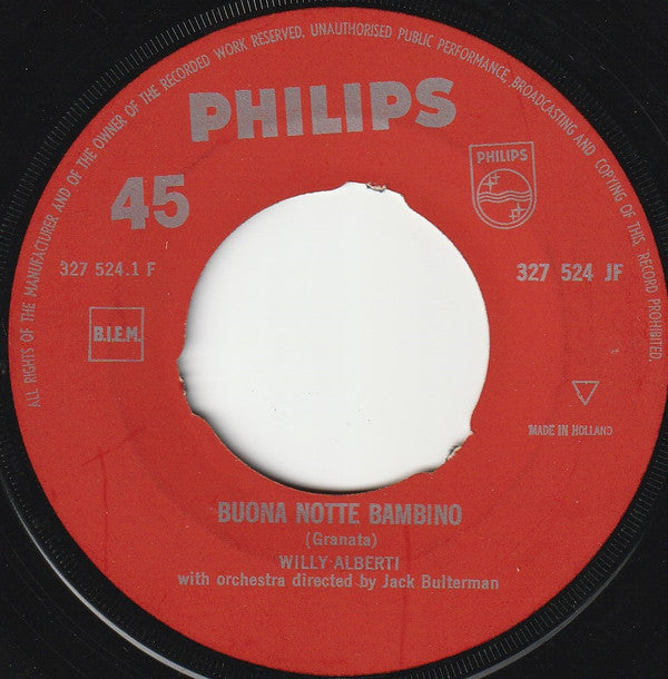 Willy Alberti : Buona Notte Bambino / Amor, Mon Amour, My Love (7", Single)