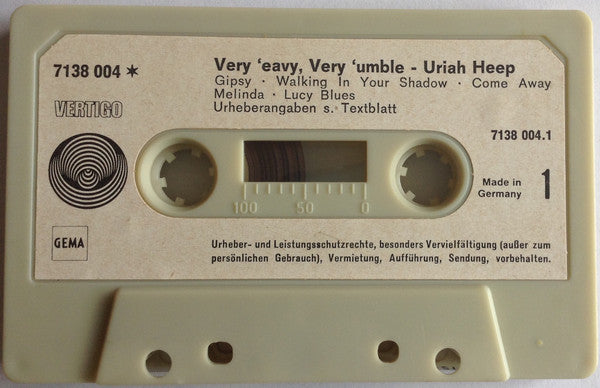 Uriah Heep : ...Very 'Eavy Very 'Umble... (Cass, Album)