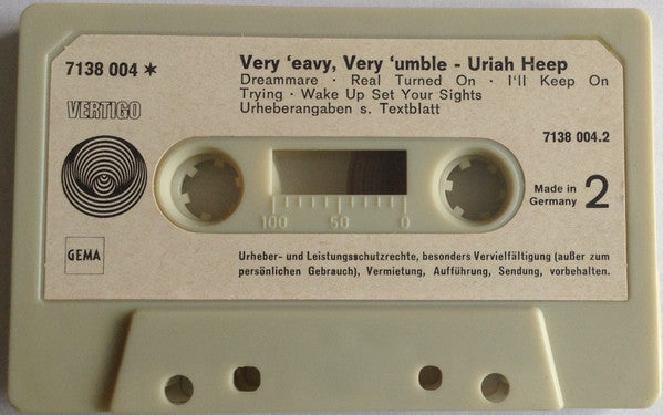 Uriah Heep : ...Very 'Eavy Very 'Umble... (Cass, Album)
